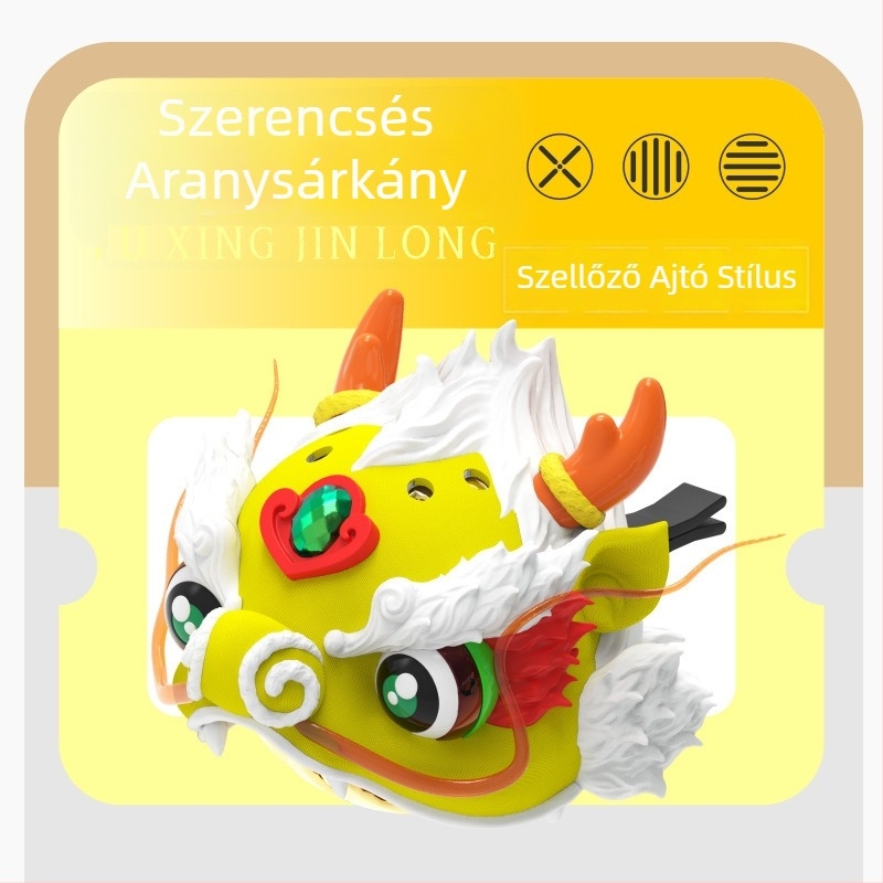 GEEKFUN Sárkánytánc és az Oroszlán Ébredése — autóparfüm tartó medál, műanyag, szellőző klipsz, aromás, orientális illat