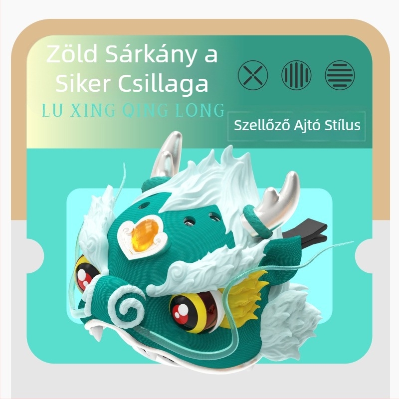 GEEKFUN Sárkánytánc és az Oroszlán Ébredése — autóparfüm tartó medál, műanyag, szellőző klipsz, aromás, orientális illat