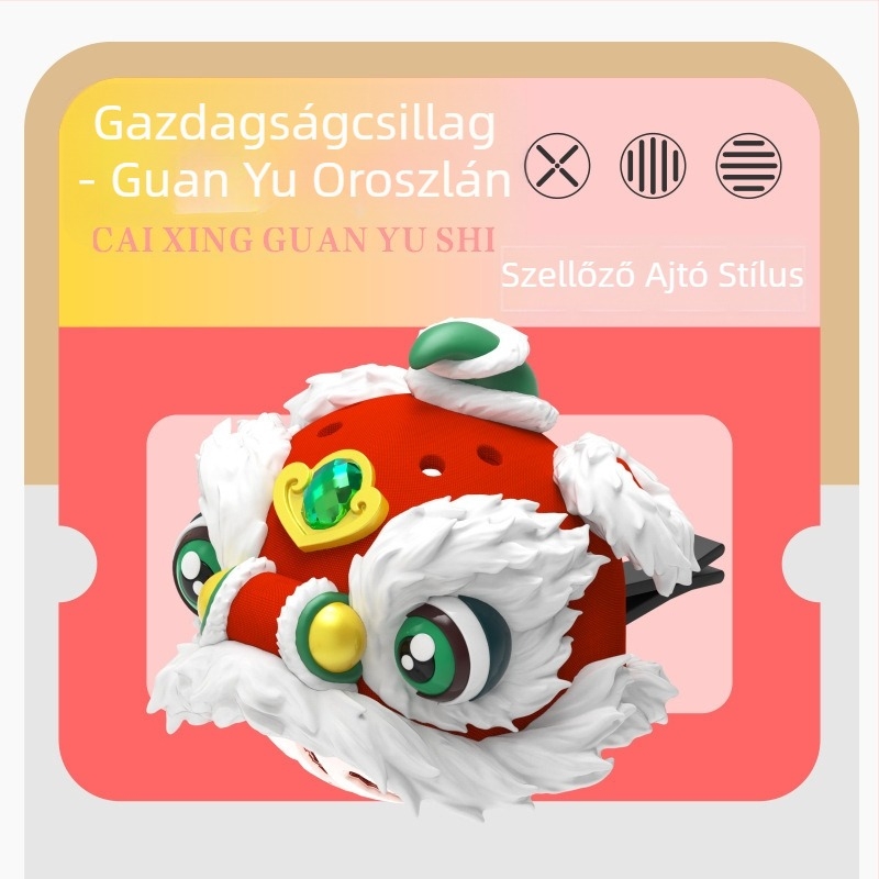 GEEKFUN Sárkánytánc és az Oroszlán Ébredése — autóparfüm tartó medál, műanyag, szellőző klipsz, aromás, orientális illat