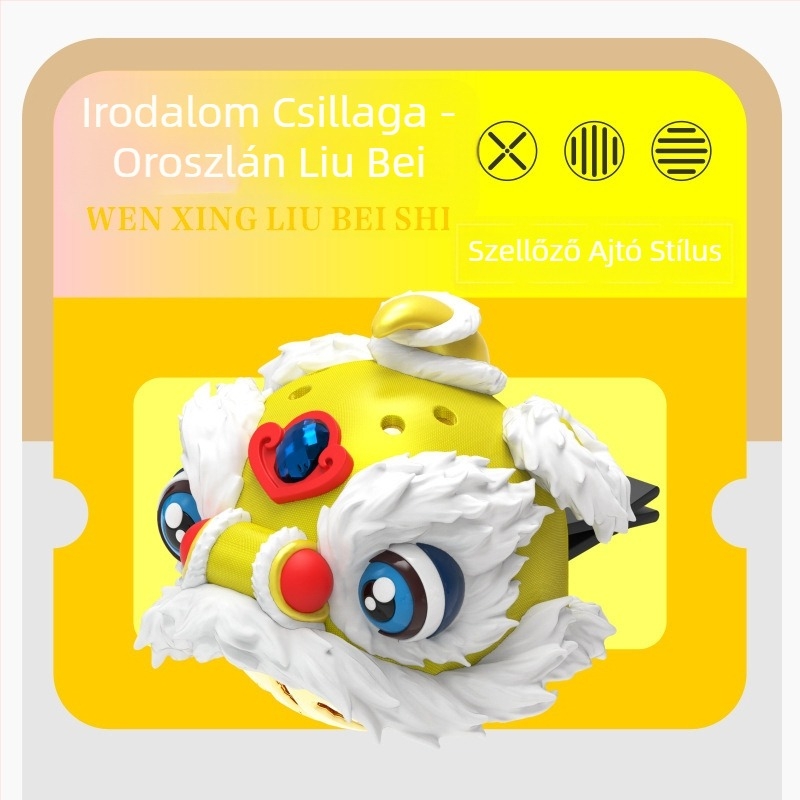 GEEKFUN Sárkánytánc és az Oroszlán Ébredése — autóparfüm tartó medál, műanyag, szellőző klipsz, aromás, orientális illat