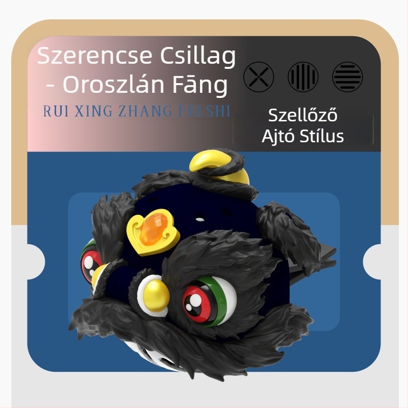 GEEKFUN Sárkánytánc és az Oroszlán Ébredése — autóparfüm tartó medál, műanyag, szellőző klipsz, aromás, orientális illat