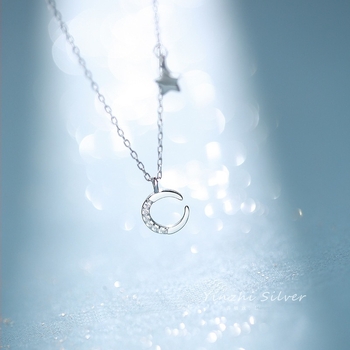 Ezüst Keresztlánc Egyrétegű