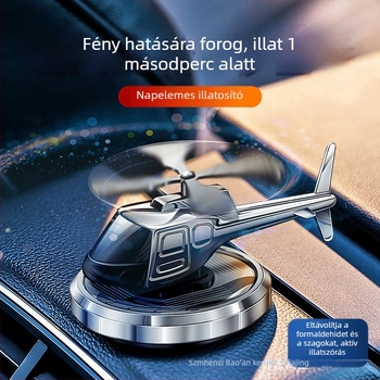 Autó illatosító aromaterápiával, napelemes működés, hosszú ideig tartó enyhe illat, helikopter alakú dekoráció — Hongyu Sheng