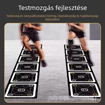 Gumírozott, többször felhasználható agility ladder edzésmat gyermekek testi edzéséhez; anyag: gumi; testreszabás: igen; márka: saiaoty; releváns sportok: futball; kategória: edzés segédeszközök