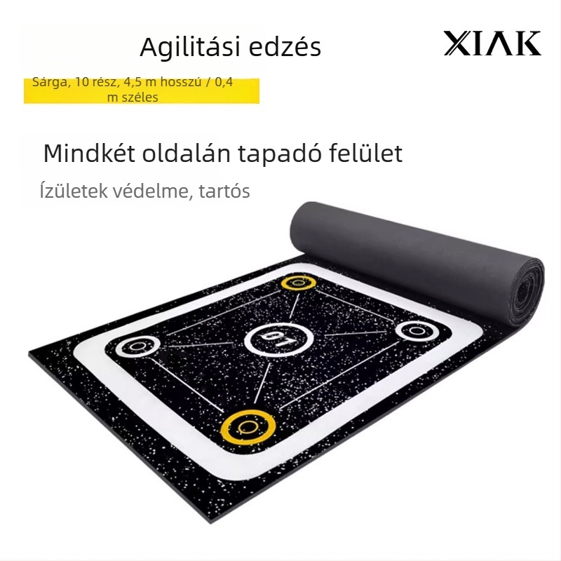 Gumírozott, többször felhasználható agility ladder edzésmat gyermekek testi edzéséhez; anyag: gumi; testreszabás: igen; márka: saiaoty; releváns sportok: futball; kategória: edzés segédeszközök