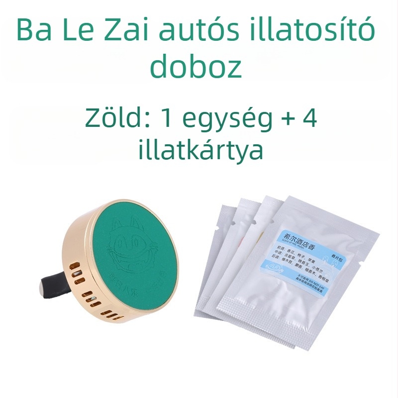 Autó illatosító tabletták az autó klímaberendezésének ventillációs nyílásába illeszkedő Gardenia illattal, 4 darabos elegáns csomag, párolgási idő több mint 90 nap, ülés típusú szerelés