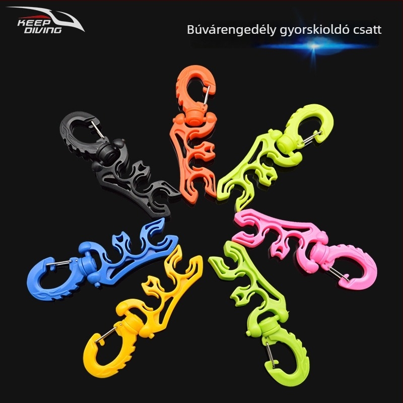 KEEP DIVING HC-581 Búvárcsőbilincs – PP + 304 rozsdamentes acél, alacsony nyomású cső tartó