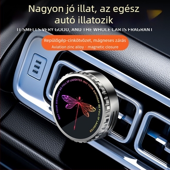 Time Autóillatosító aromaterápia: ötvözet illat tartó, légkimeneti csipesz, Osmanthus illat, 10–20 ml, 61–90 óra illatideje