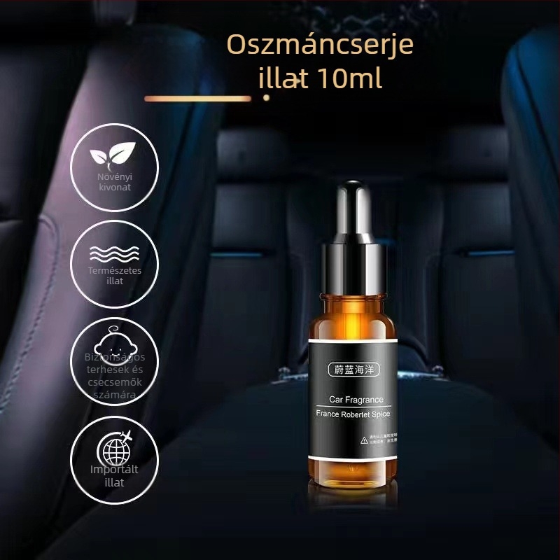 Time Autóillatosító aromaterápia: ötvözet illat tartó, légkimeneti csipesz, Osmanthus illat, 10–20 ml, 61–90 óra illatideje