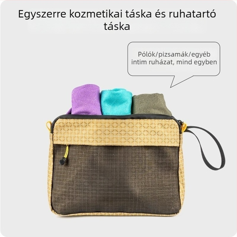 Kültéri utazási kozmetikai táska – vízálló, kézitáska stílus, nagy kapacitás, 600D Oxford anyag