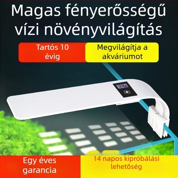 Klipes akváriumi lámpa, 5W, műanyag test, 0,3 kg, akváriumi világítás és vízi növényekhez, Small Tank