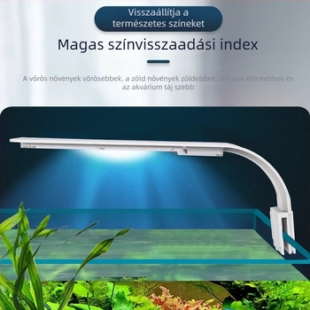 Klipes akváriumi lámpa, 5W, műanyag test, 0,3 kg, akváriumi világítás és vízi növényekhez, Small Tank
