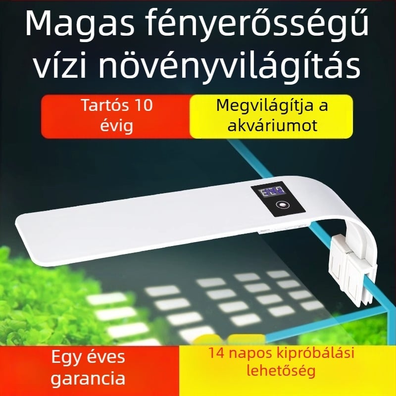 Klipes akváriumi lámpa, 5W, műanyag test, 0,3 kg, akváriumi világítás és vízi növényekhez, Small Tank