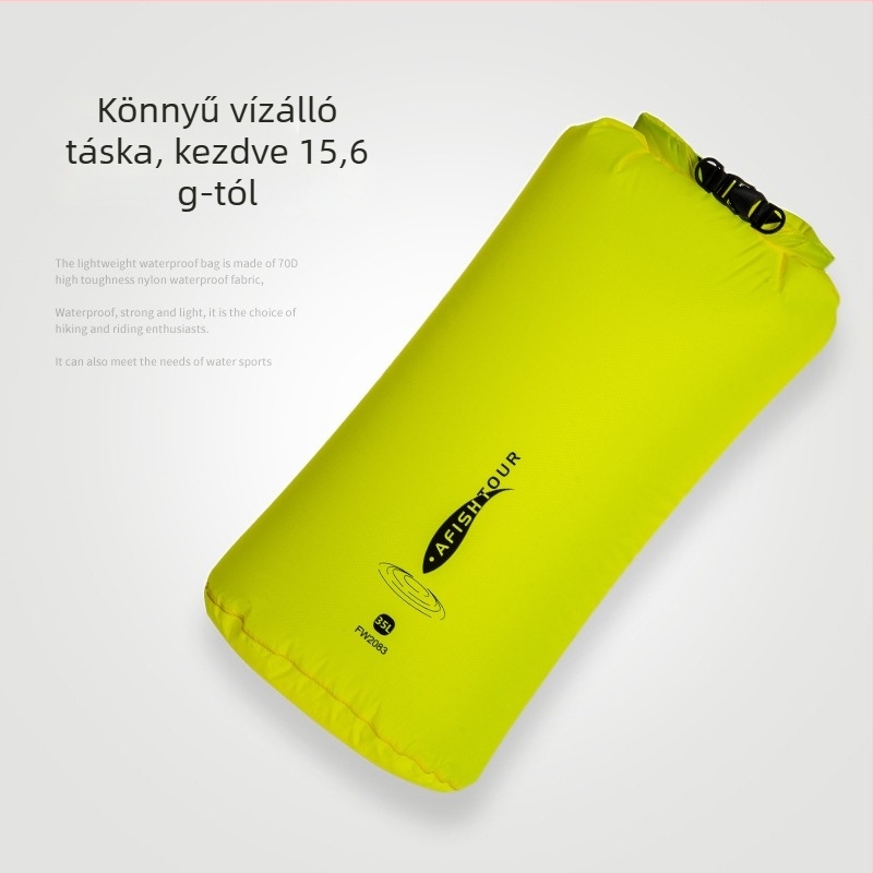 Kültéri húzózsinóros tárolótáska, könnyű és többfunkciós, nylon anyagú, kapacitás 5–35 L, uniszex, AFISHTOUR