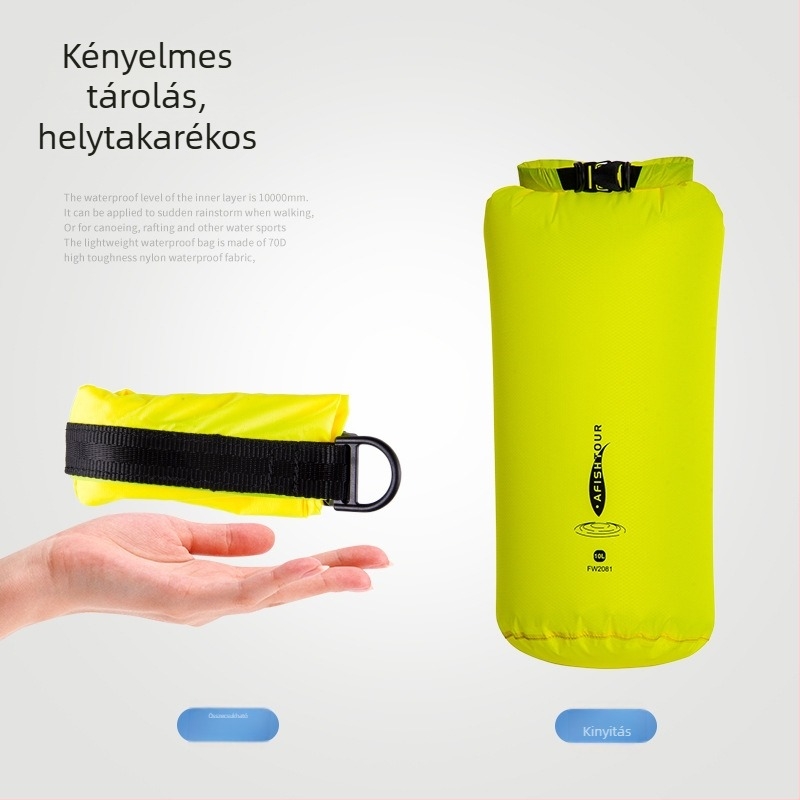 Kültéri húzózsinóros tárolótáska, könnyű és többfunkciós, nylon anyagú, kapacitás 5–35 L, uniszex, AFISHTOUR