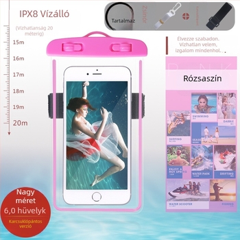 Fénylő vízálló telefonkarpánt tok