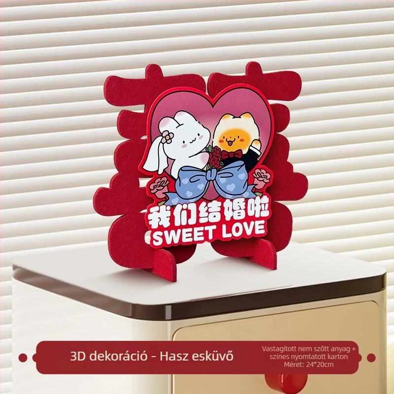 Menyasszonyi papírból készült honeycomb gömb dísz – 3D asztali fotó kellékek, Jiujian