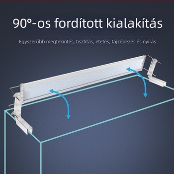 LED akváriumi világító lámpa, alumíniumötvözet, nagy teljesítmény, Yao Rui márka, súly 3