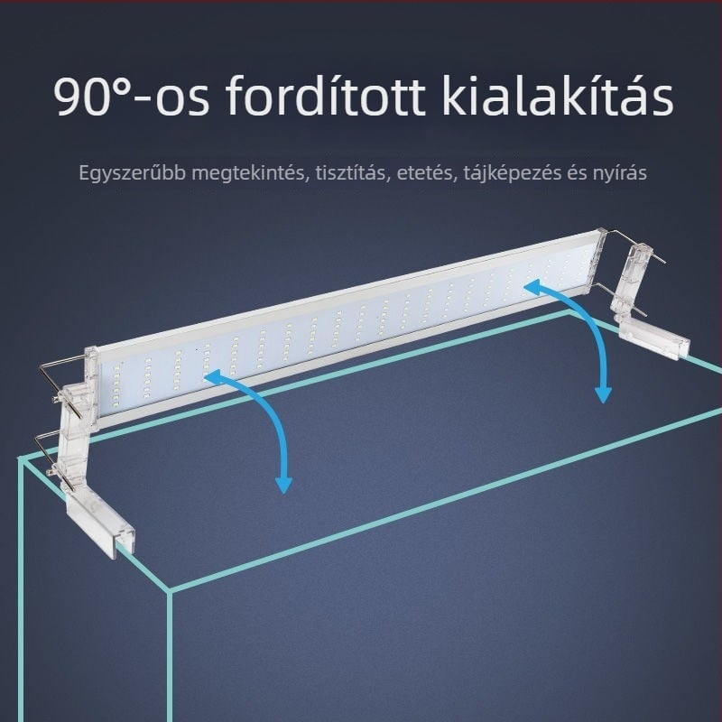 LED akváriumi világító lámpa, alumíniumötvözet, nagy teljesítmény, Yao Rui márka, súly 3