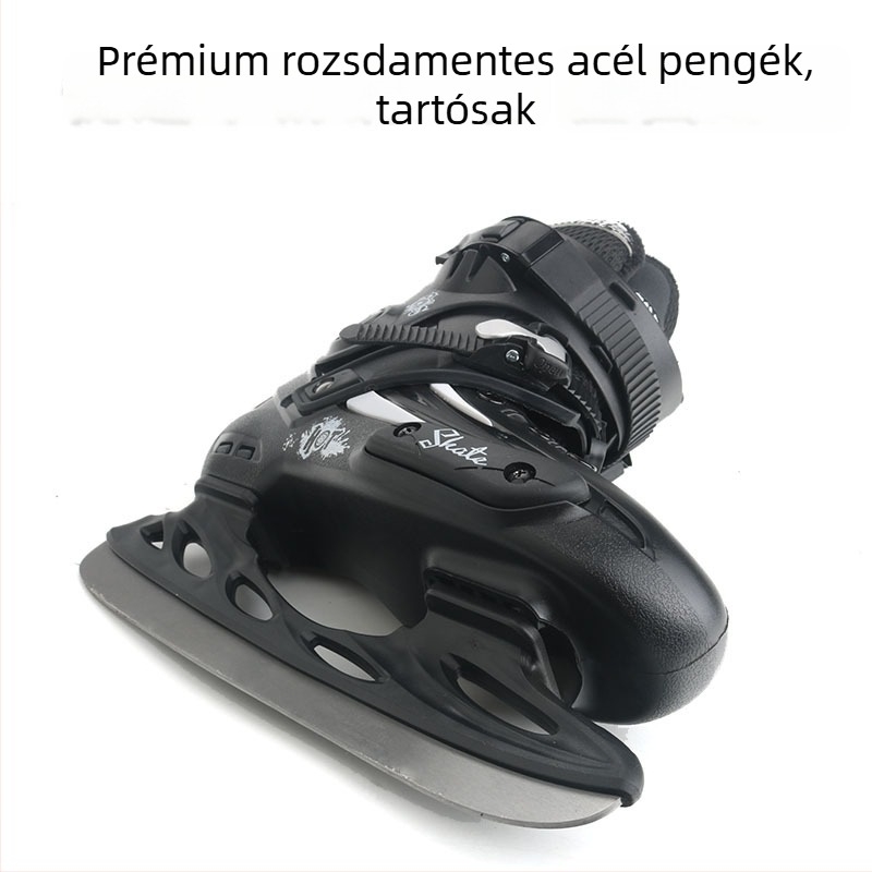 Weft Ball felnőtt jégkorcsolya, PP felső rész, rozsdamentes acél pengék