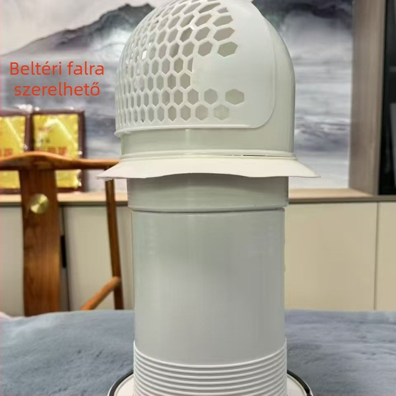 Eastern PP falon átívelő visszacsapó szelep esővédő sapkával kültéri konyhai szagelszívóhoz, modell 048, modern minimalist stílus