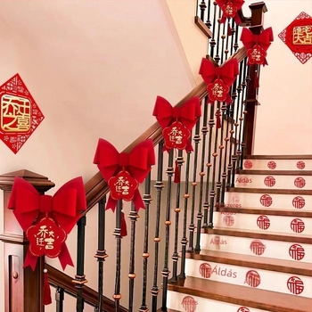 Lépcsőkorlát dekorációs medál – szalag anyag, új otthon dekoráció, reklám ajándék