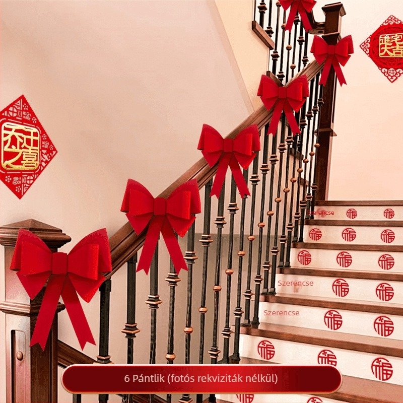 Lépcsőkorlát dekorációs medál – szalag anyag, új otthon dekoráció, reklám ajándék