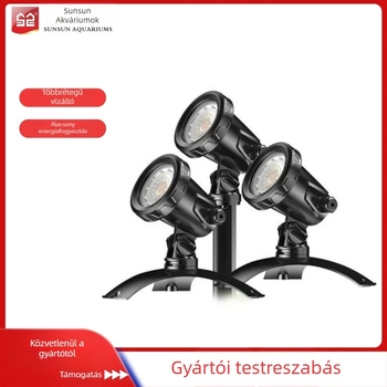 LED amfíbiai búvárfény kültéri világításhoz – vízálló táj- és kertvilágítás, tó projekciós lámpa, 3W, műanyag, 1,5 kg, Zhejiang