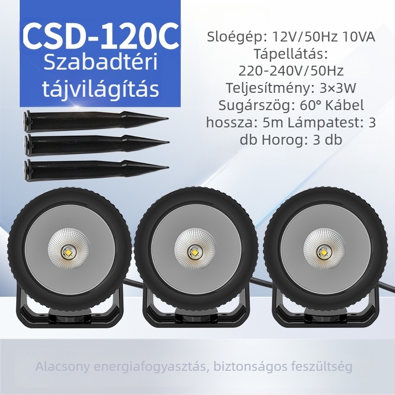 LED amfíbiai búvárfény kültéri világításhoz – vízálló táj- és kertvilágítás, tó projekciós lámpa, 3W, műanyag, 1,5 kg, Zhejiang