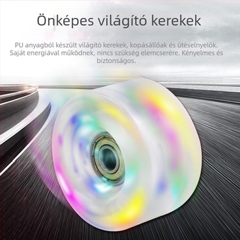 Felnőtteknek szánt görkorcsolya, két soros – uniszex, Yuechi, felső Ultra-Fiber bőr, talp gumi, kerekek PU