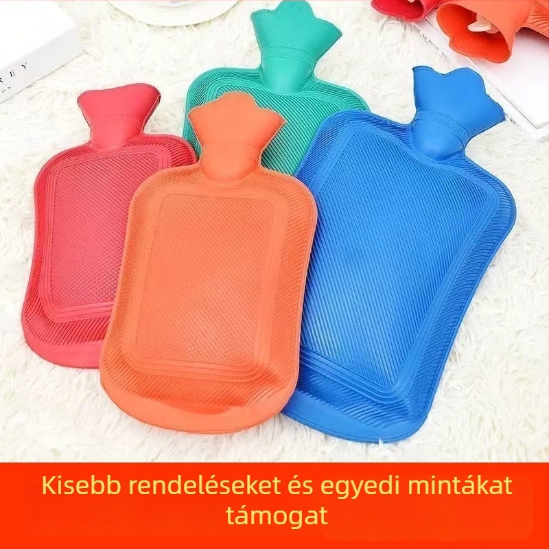 Vízfeltöltéses forróvíz-palack, vastag gumibelsővel, kézmelegítő, márka Chanting, anyag: gumi, súly: 350 g, otthoni használatra