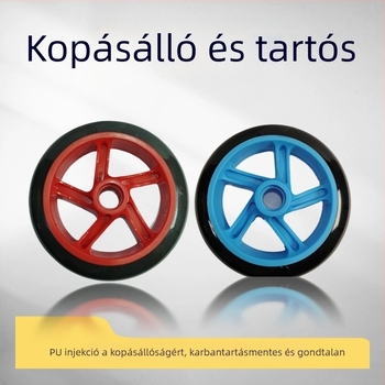 Egykerekű PP+PU kerék babakocsikhoz, bevásárlókocsikhoz és bőröndökhöz