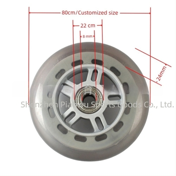 PU kerék bevásárlókocsihoz – egy soros kerék, PU+PP mag, PU felső, gumis talp