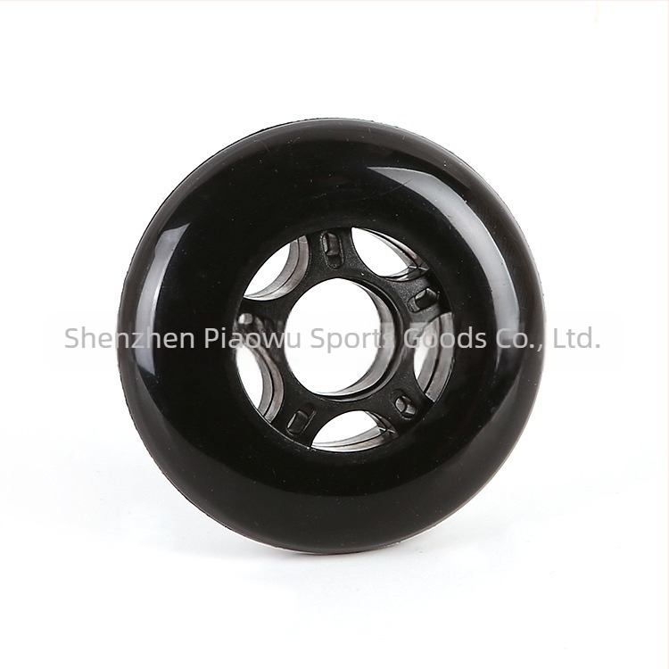 PU kerék bevásárlókocsihoz – egy soros kerék, PU+PP mag, PU felső, gumis talp