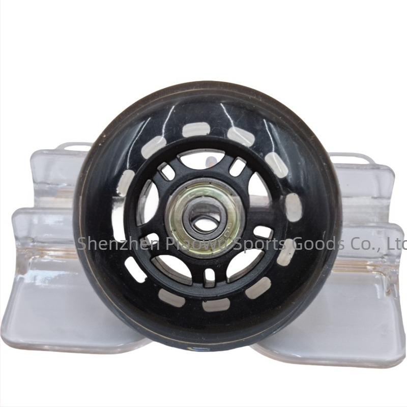 PU kerék bevásárlókocsihoz – egy soros kerék, PU+PP mag, PU felső, gumis talp