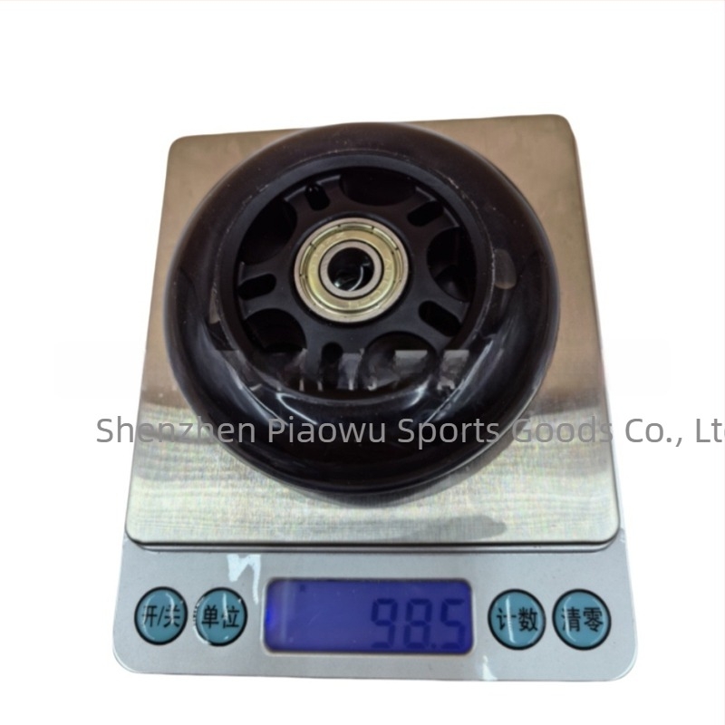 PU kerék bevásárlókocsihoz – egy soros kerék, PU+PP mag, PU felső, gumis talp