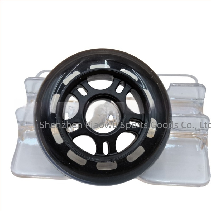 PU kerék bevásárlókocsihoz – egy soros kerék, PU+PP mag, PU felső, gumis talp