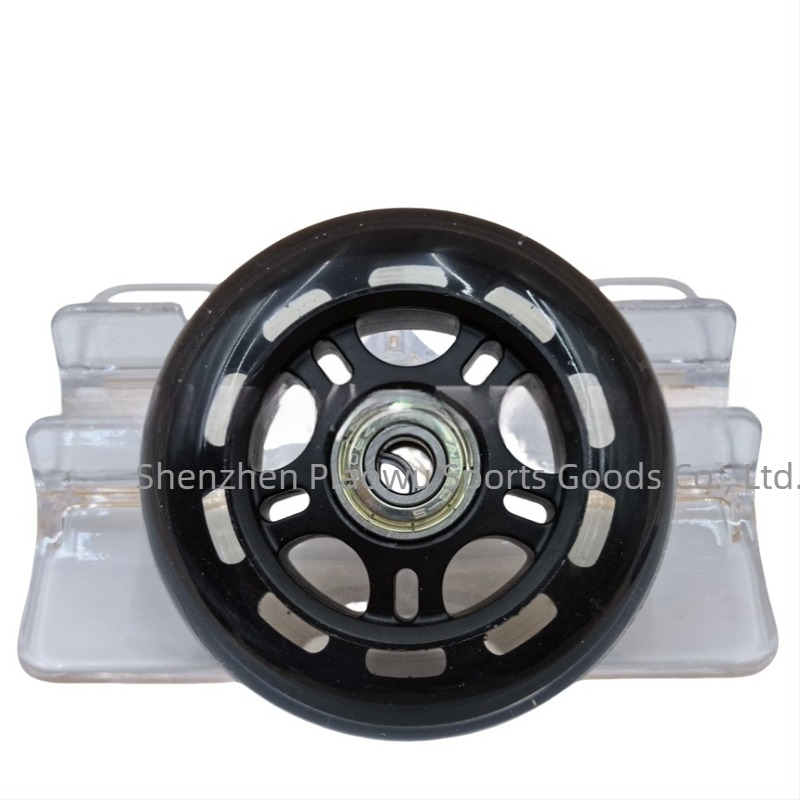 PU kerék bevásárlókocsihoz – egy soros kerék, PU+PP mag, PU felső, gumis talp