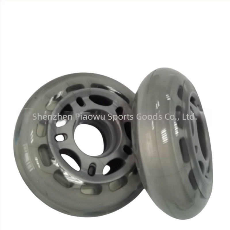 PU kerék bevásárlókocsihoz – egy soros kerék, PU+PP mag, PU felső, gumis talp