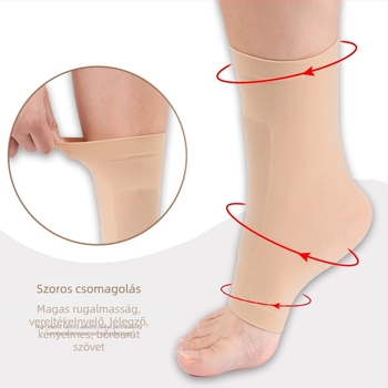 Jégkorcsolya sarokvédő szilikongél párnázással | Modell HXB-050; Anyag: Nylon sebs; Stílus: Pántos lábvédő; Talpbetét: mágneses terápia; Teljes talpbetét