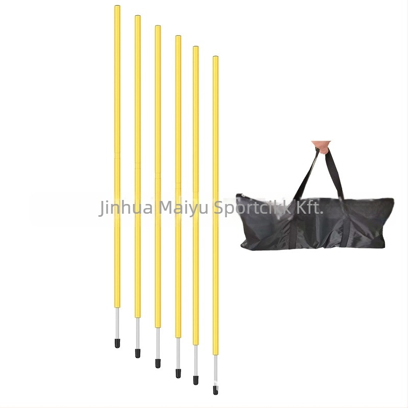 PP anyagú futball edzőkészlet, agilitási létra, kivehető rúd és kötél