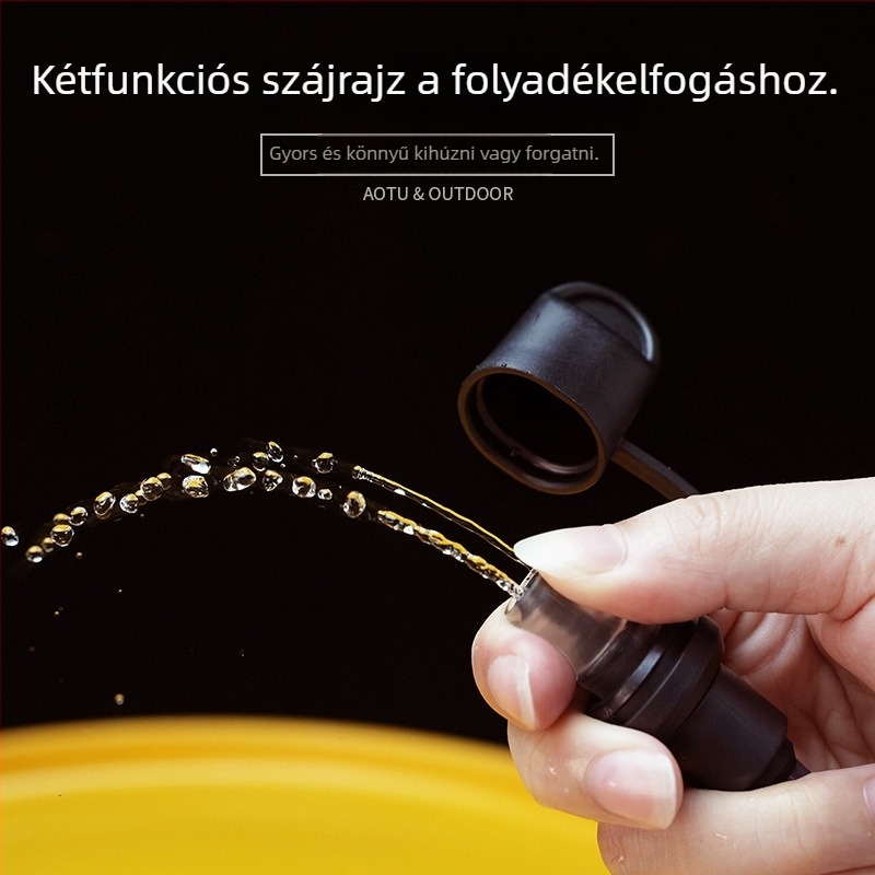 Külső víztartó 2L, Bump, élelmiszer-minőségű TPU, Kempinghez, Túrázáshoz, Hegymászáshoz, Kerékpározáshoz
