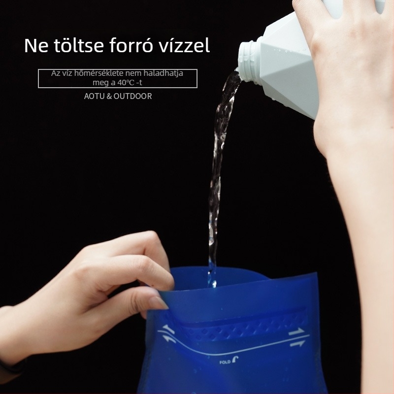 Külső víztartó 2L, Bump, élelmiszer-minőségű TPU, Kempinghez, Túrázáshoz, Hegymászáshoz, Kerékpározáshoz