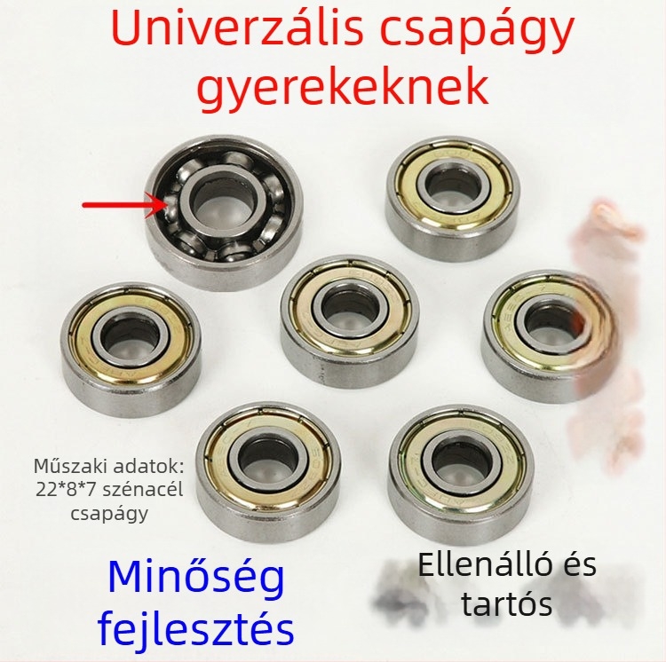 Kerekcsapágyak 608ZZ triciklikhez, rollerekhez és babakocsikhoz