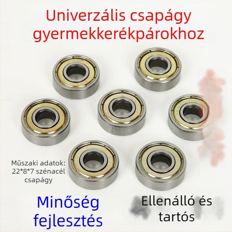 Kerekcsapágyak 608ZZ triciklikhez, rollerekhez és babakocsikhoz