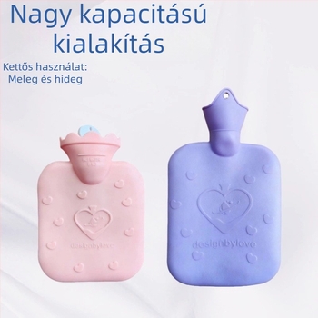 Vízfeltöltős melegítő tasak kézre és hasra – meleg/hideg kettős használat, sűrű PVC, 220 g