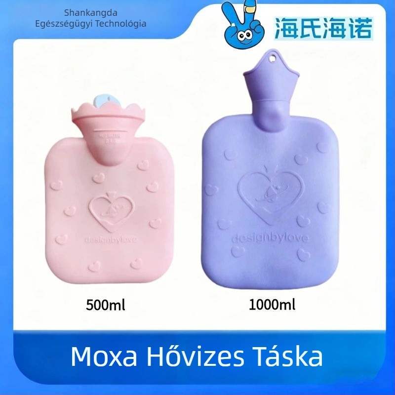 Vízfeltöltős melegítő tasak kézre és hasra – meleg/hideg kettős használat, sűrű PVC, 220 g