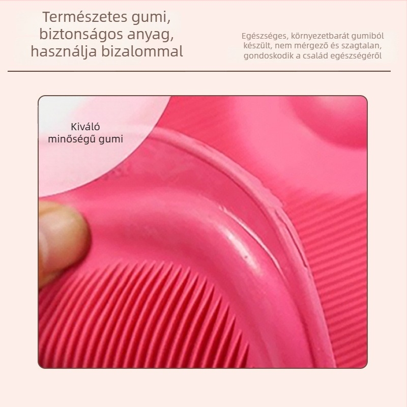 Vízzel töltött hasi melegítő és szilikonos kézmelegítő víztasak, vastagított kivitel
