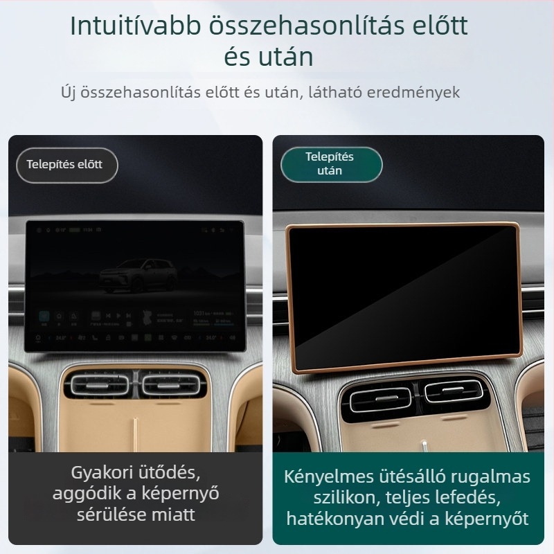 Aion i60 navigációs keret, szilikon középső konzolos védelem (Modell: Aion i60; Anyag: Szilikon; Része: Középső konzol)