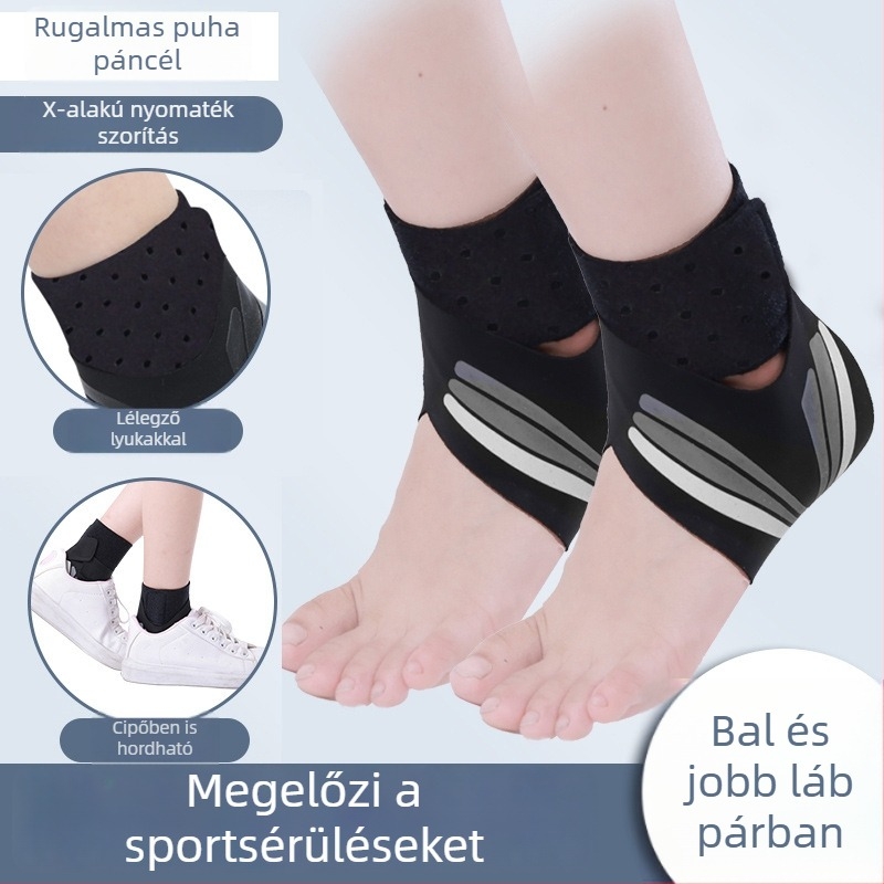 Gyerekeknek szóló boka protektor sprain elleni védelem - latex anyagú boka-támogatás görkorcsolyázáshoz, méret 25-35